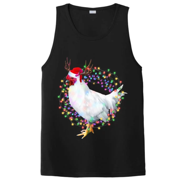 Christmas Lights Chicken Performance Tank