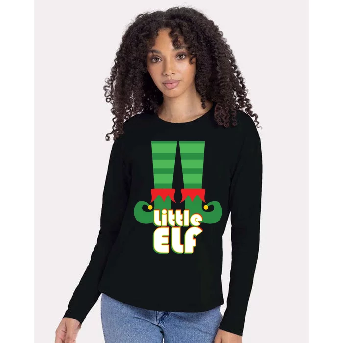 Christmas: Little Elf Womens Cotton Relaxed Long Sleeve T-Shirt