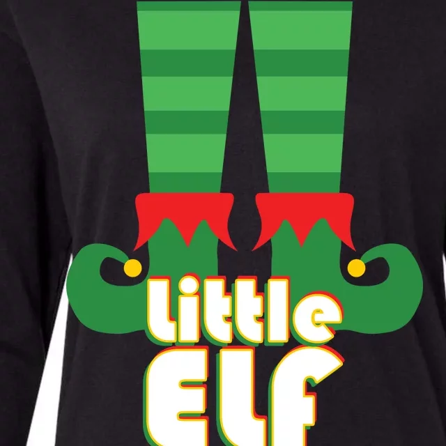 Christmas: Little Elf Womens Cotton Relaxed Long Sleeve T-Shirt