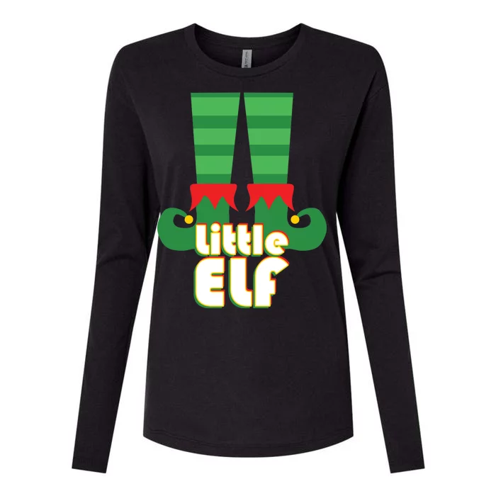 Christmas: Little Elf Womens Cotton Relaxed Long Sleeve T-Shirt