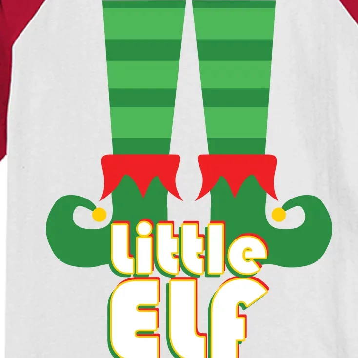 Christmas: Little Elf Kids Colorblock Raglan Jersey