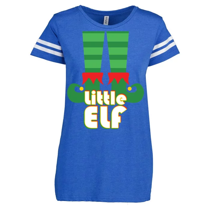 Christmas: Little Elf Enza Ladies Jersey Football T-Shirt