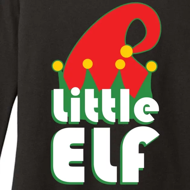 Christmas Little Elf Hat Womens CVC Long Sleeve Shirt