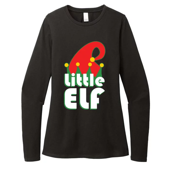 Christmas Little Elf Hat Womens CVC Long Sleeve Shirt