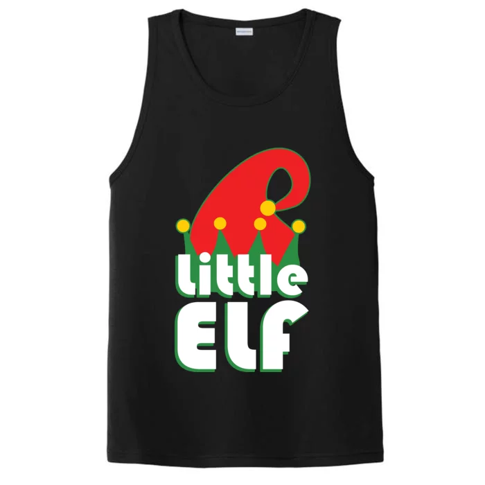 Christmas Little Elf Hat Performance Tank