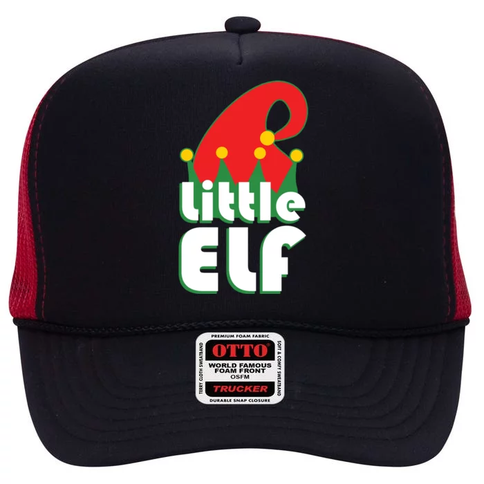 Christmas Little Elf Hat High Crown Mesh Trucker Hat