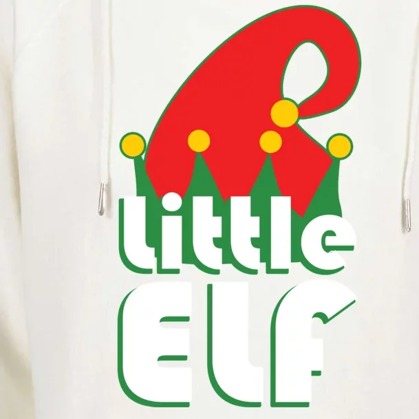 Christmas Little Elf Hat Womens Funnel Neck Pullover Hood