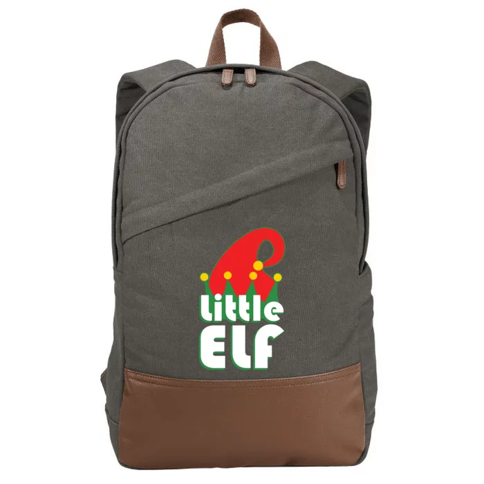 Christmas Little Elf Hat Cotton Canvas Backpack