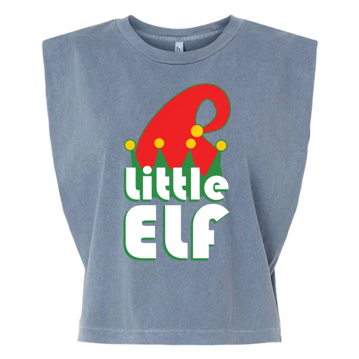 Christmas Little Elf Hat Garment-Dyed Women's Muscle Tee