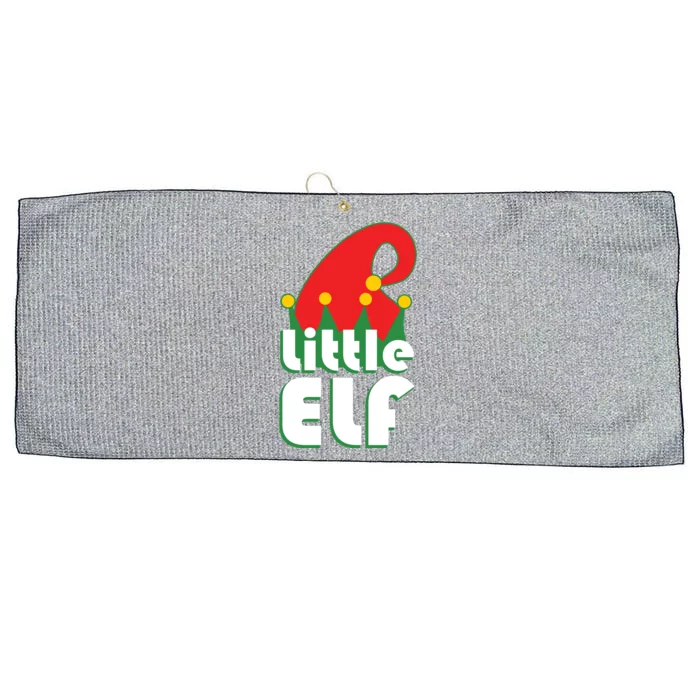 Christmas Little Elf Hat Large Microfiber Waffle Golf Towel