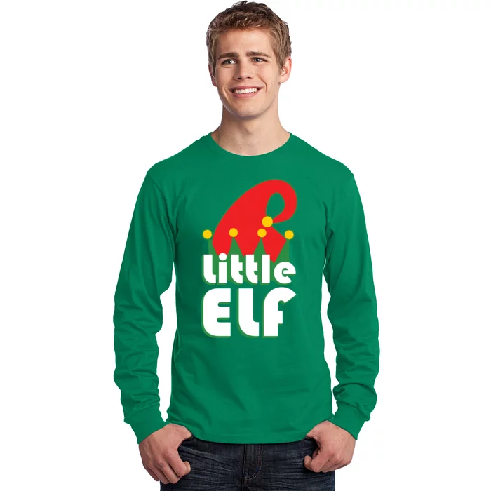 Christmas Little Elf Hat Long Sleeve Shirt