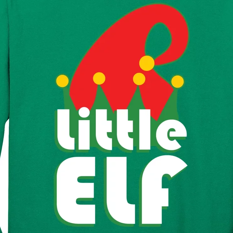 Christmas Little Elf Hat Long Sleeve Shirt