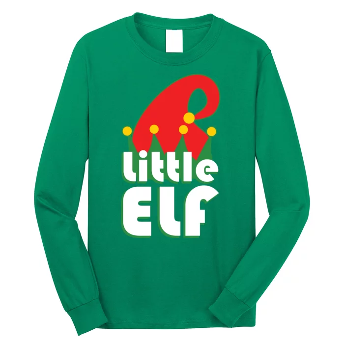 Christmas Little Elf Hat Long Sleeve Shirt