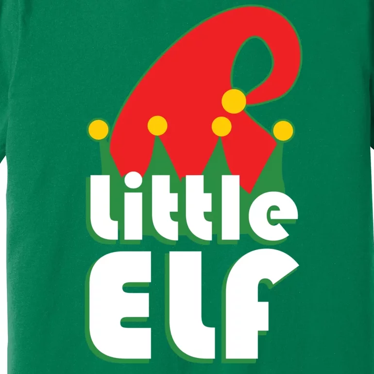 Christmas Little Elf Hat Premium T-Shirt