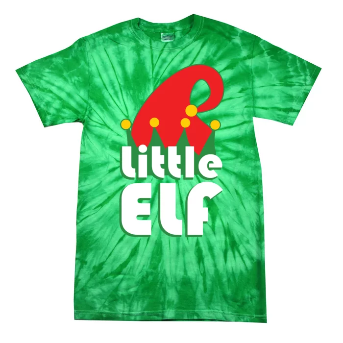 Christmas Little Elf Hat Tie-Dye T-Shirt