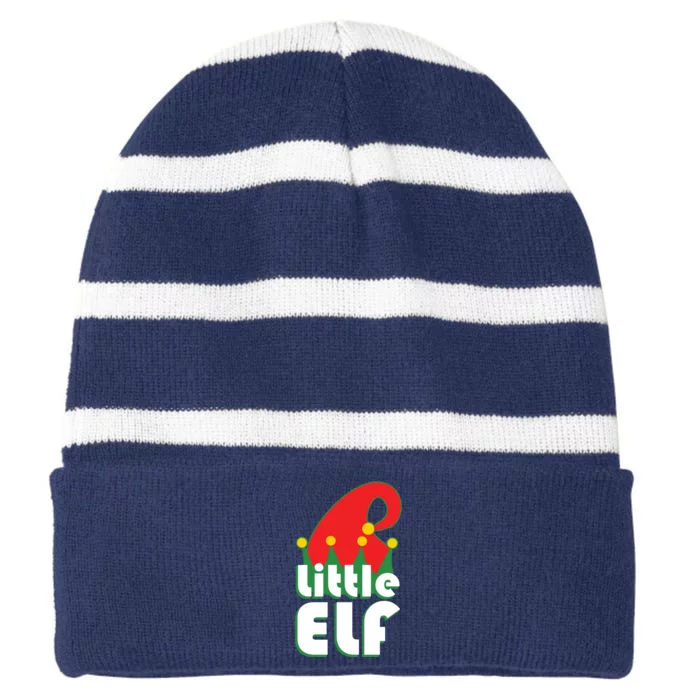 Christmas Little Elf Hat Striped Beanie with Solid Band