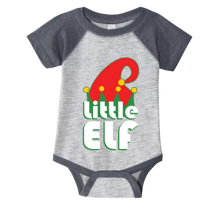 Christmas Little Elf Hat Infant Baby Jersey Bodysuit