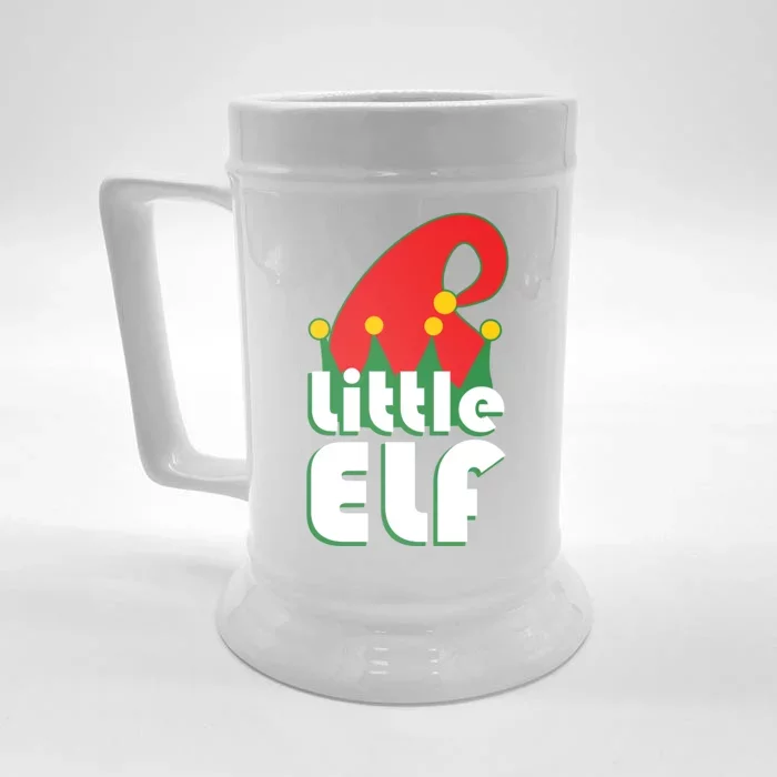 Christmas Little Elf Hat Front & Back Beer Stein