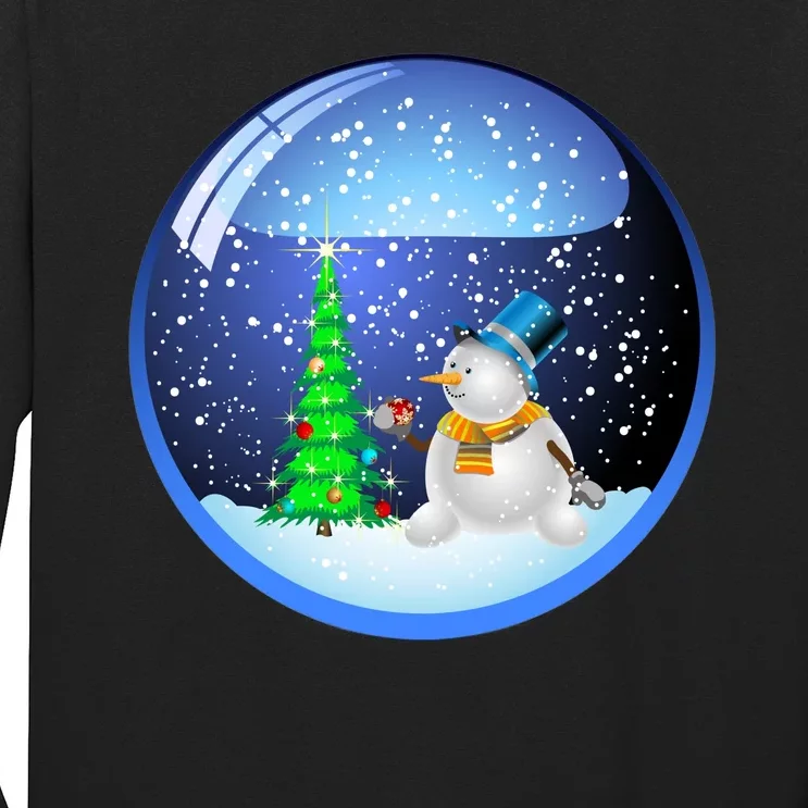 Christmas Little Snowman Globe Long Sleeve Shirt