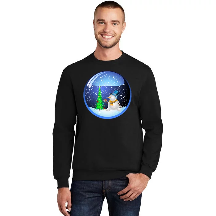 Christmas Little Snowman Globe Sweatshirt