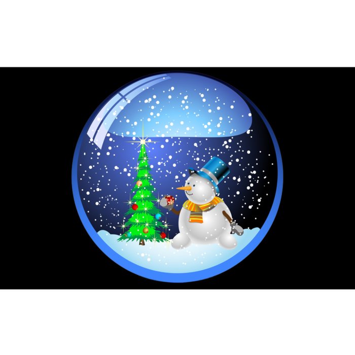 Christmas Little Snowman Globe Bumper Sticker