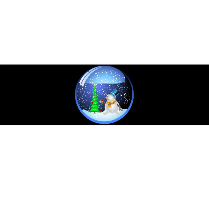 Christmas Little Snowman Globe Bumper Sticker