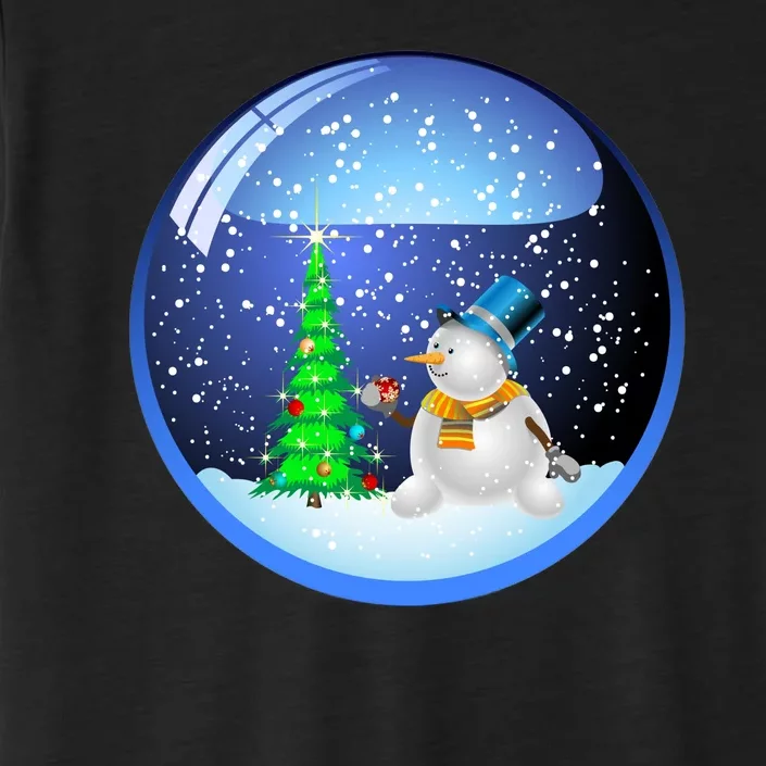 Christmas Little Snowman Globe ChromaSoft Performance T-Shirt