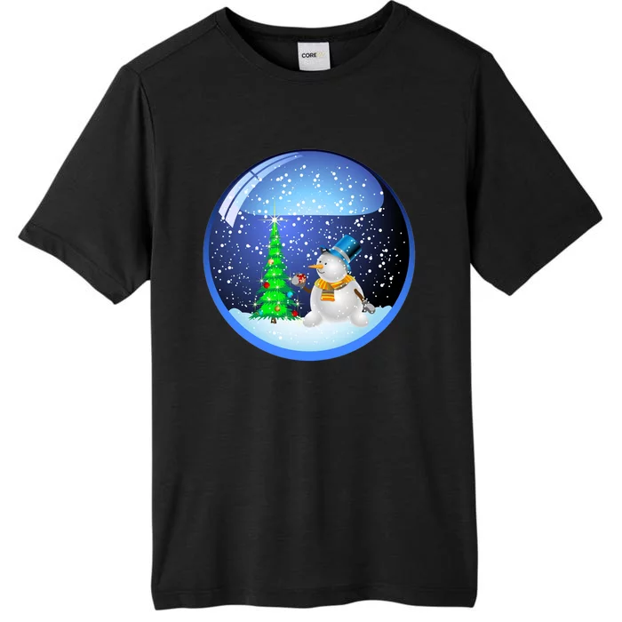 Christmas Little Snowman Globe ChromaSoft Performance T-Shirt