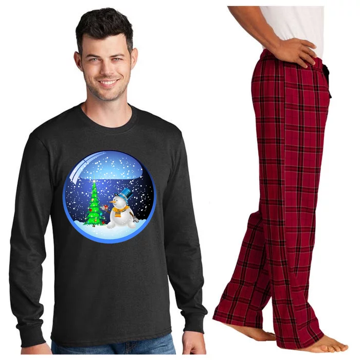 Christmas Little Snowman Globe Long Sleeve Pajama Set