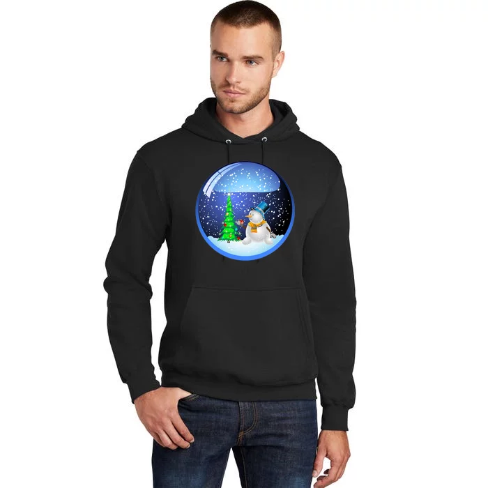 Christmas Little Snowman Globe Tall Hoodie