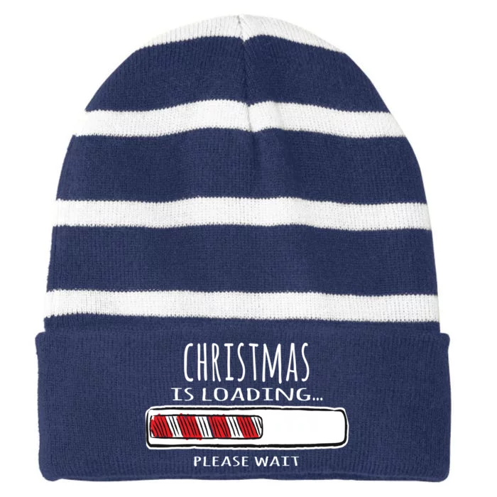 Christmas Loading... Striped Beanie with Solid Band