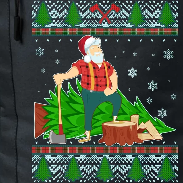 Christmas Lumber Santa Claus Daily Commute Backpack