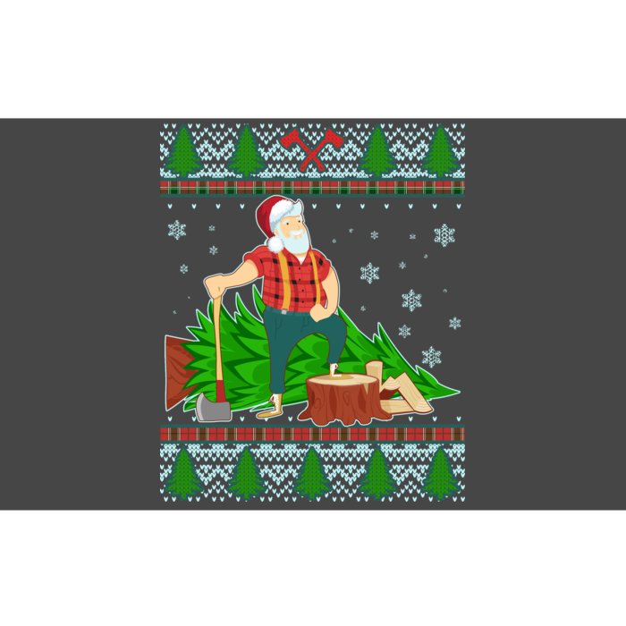 Christmas Lumber Santa Claus Bumper Sticker