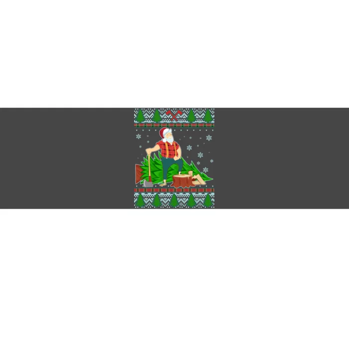 Christmas Lumber Santa Claus Bumper Sticker