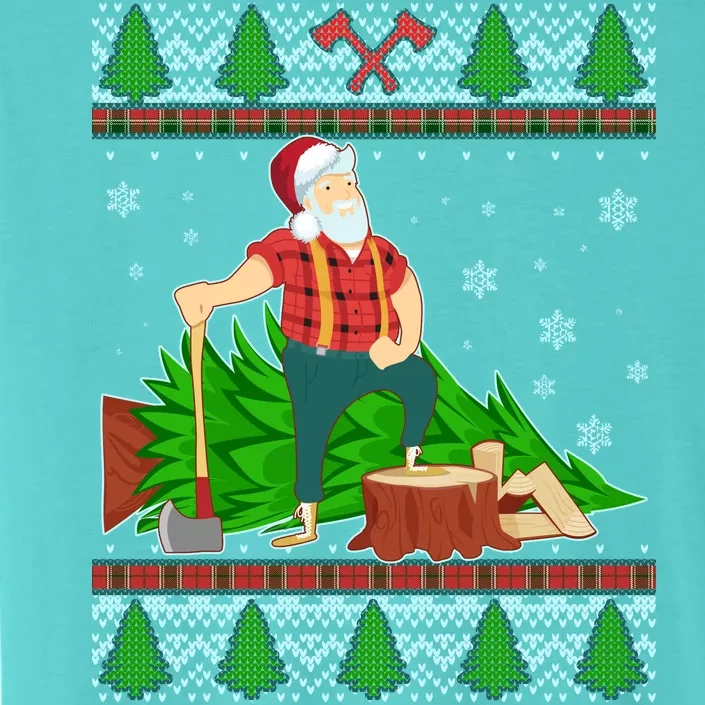 Christmas Lumber Santa Claus ChromaSoft Performance T-Shirt