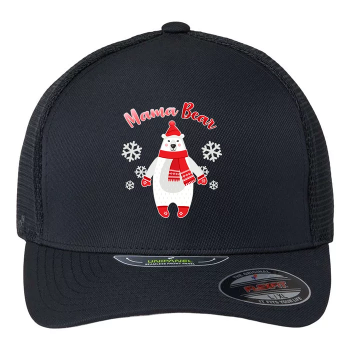 Christmas Mama Bear Flexfit Unipanel Trucker Cap