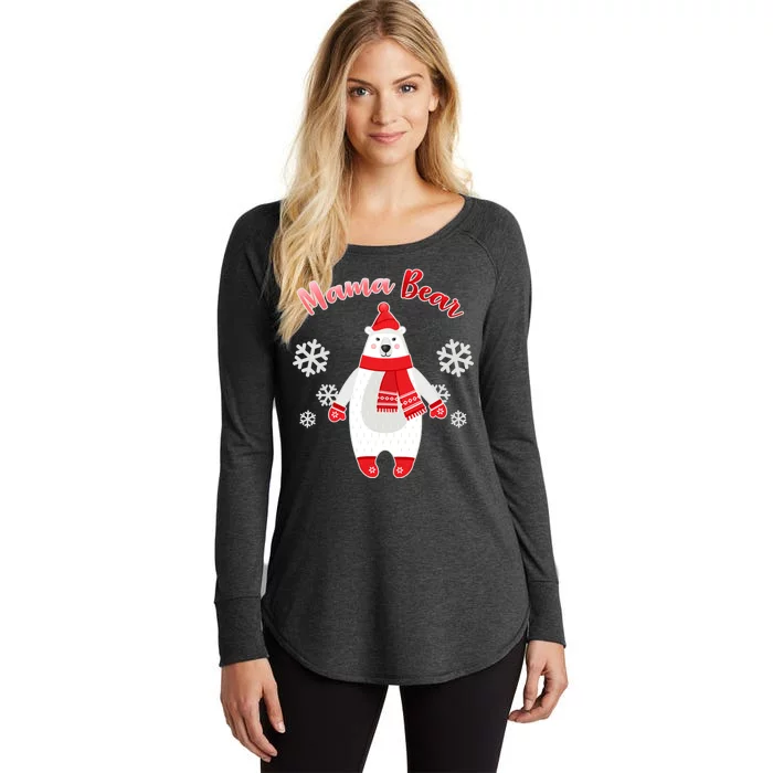 Christmas Mama Bear Women's Perfect Tri Tunic Long Sleeve Shirt