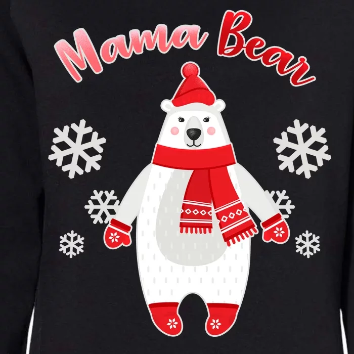 Christmas Mama Bear Womens California Wash Sweatshirt