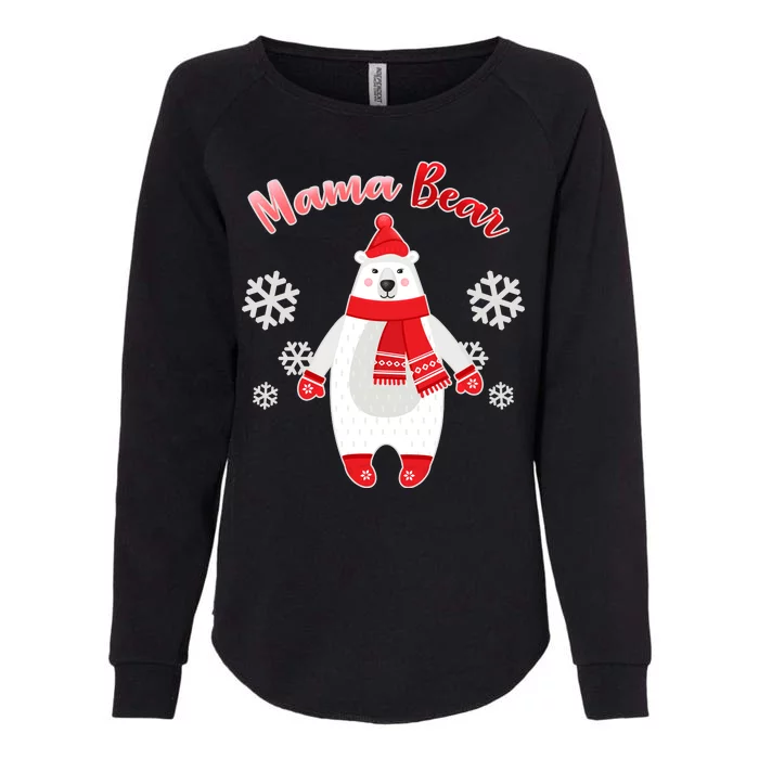 Christmas Mama Bear Womens California Wash Sweatshirt