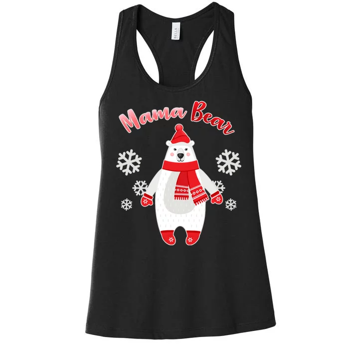 Christmas Mama Bear Women's Racerback Tank