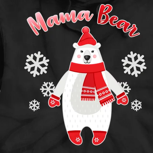 Christmas Mama Bear Tie Dye Hoodie