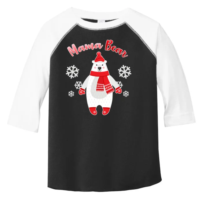 Christmas Mama Bear Toddler Fine Jersey T-Shirt