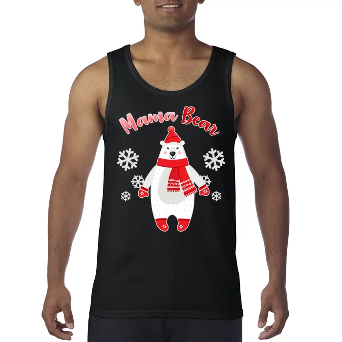 Christmas Mama Bear Tank Top