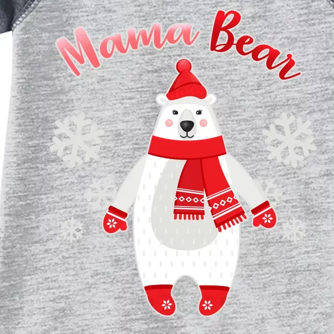 Christmas Mama Bear Infant Baby Jersey Bodysuit