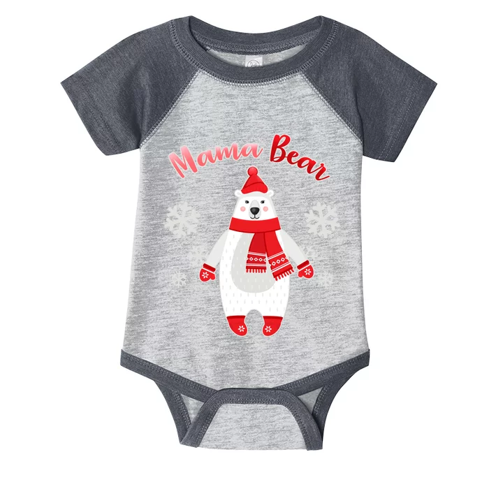 Christmas Mama Bear Infant Baby Jersey Bodysuit