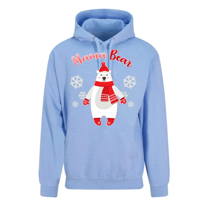 Christmas Mama Bear Unisex Surf Hoodie