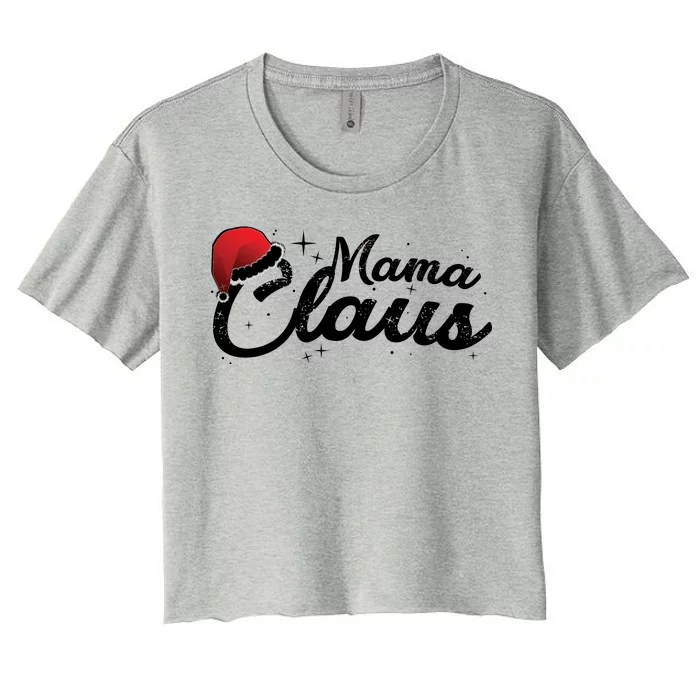 Christmas: Mama Claus Women's Crop Top Tee