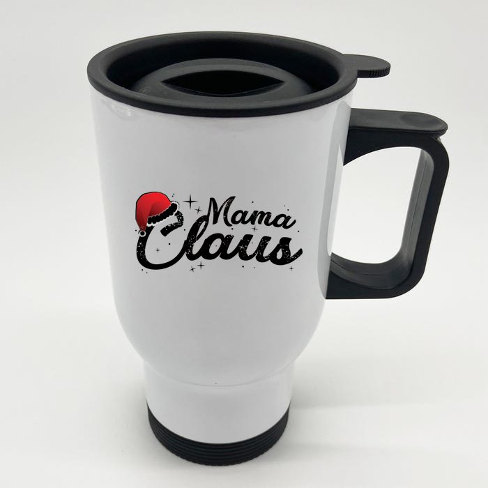 Christmas: Mama Claus Front & Back Stainless Steel Travel Mug