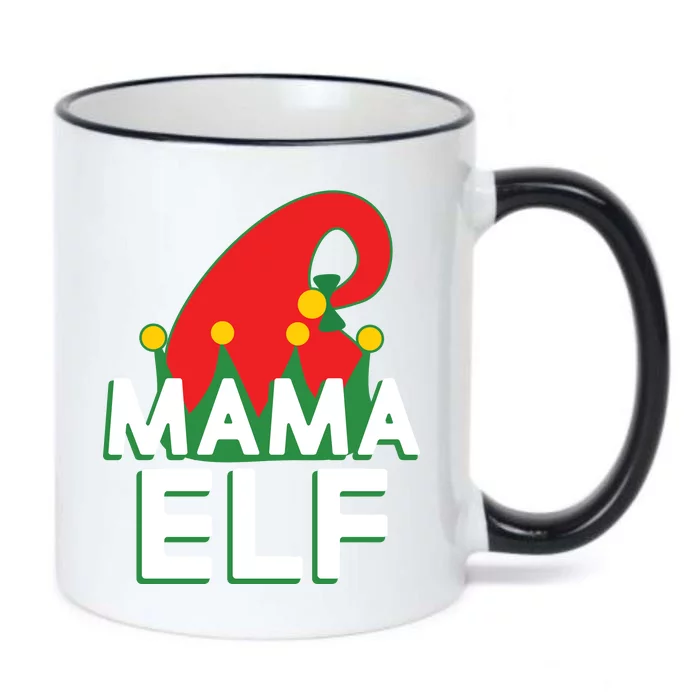 Christmas: Mama Elf Black Color Changing Mug