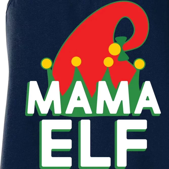 Christmas: Mama Elf Women's Racerback Tank